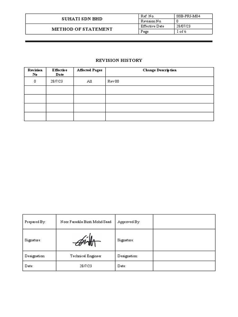 Method Statement for Concrete Crack Repair | PDF | Personal Protective ...
