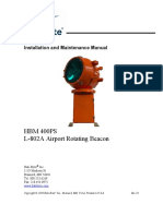 HBM 400PS L-802A Airport Rotating Beacon: Installation and Maintenance Manual