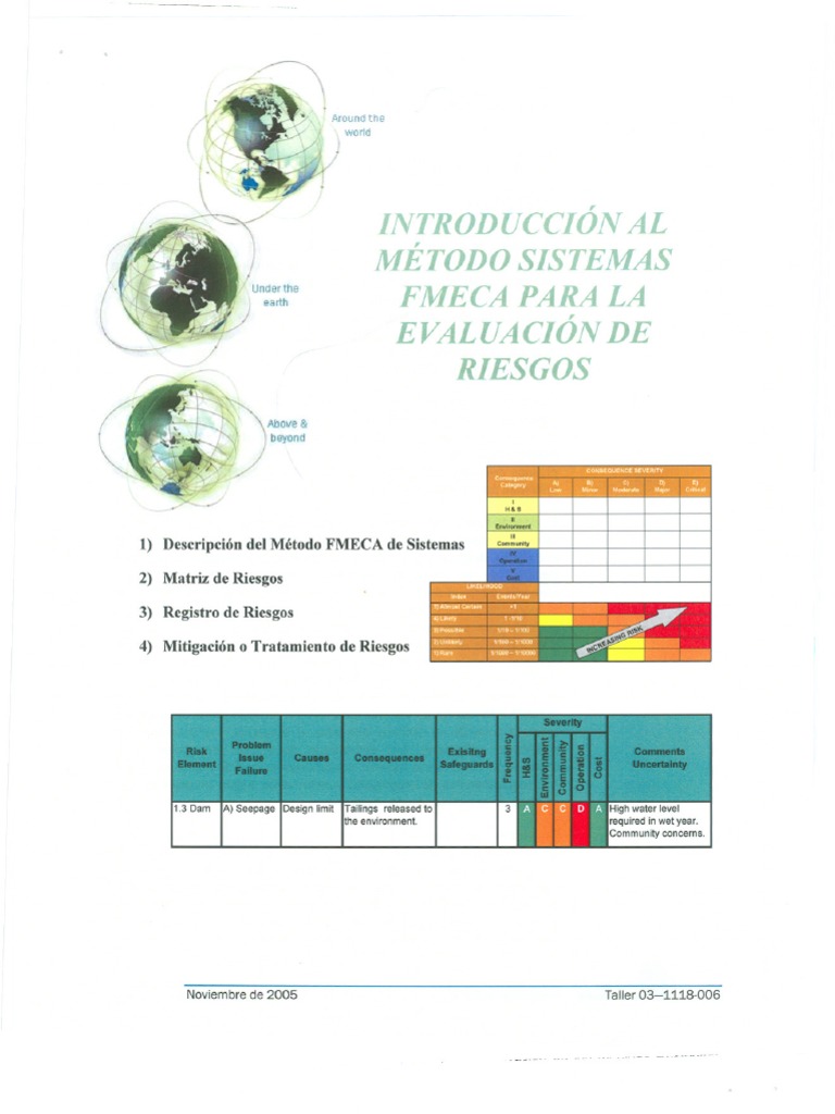 Analisis de Riesgos Fmeca | PDF | Matriz (Matemáticas) | Evaluación