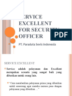 Service Excellent For Security Officer