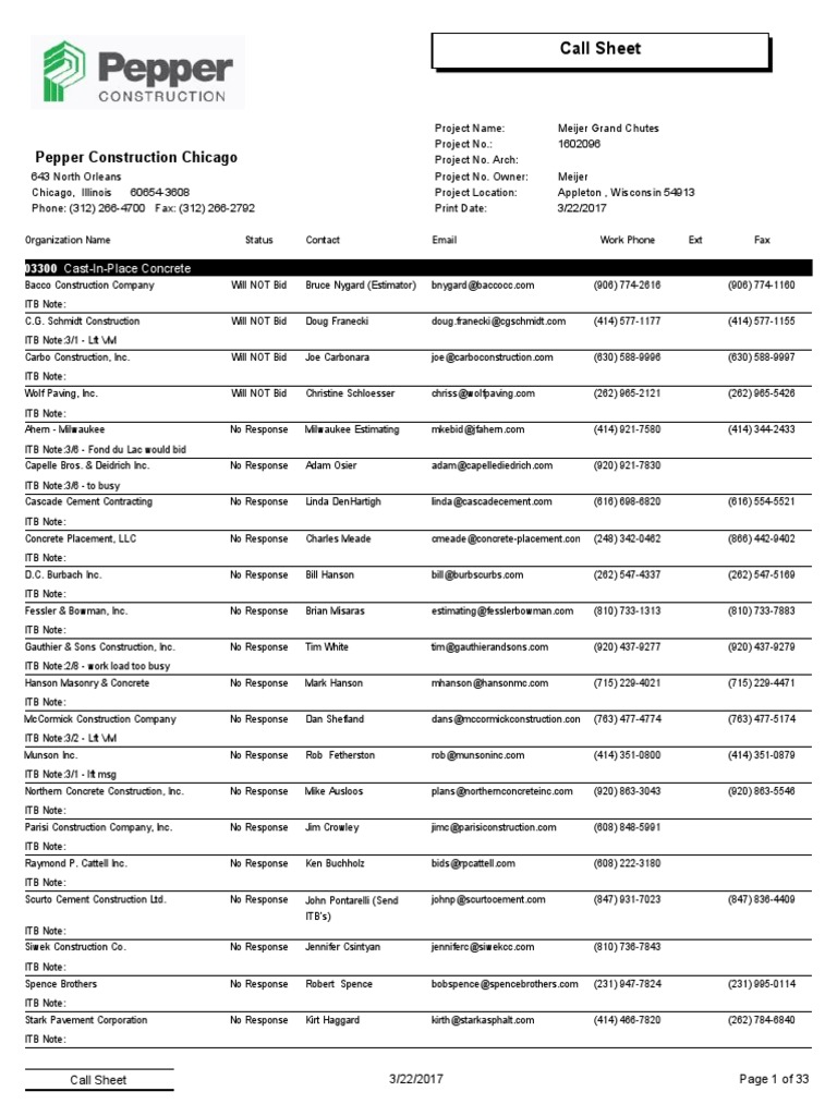 Meijer Grand Chute Building Packages Bidders Download Free PDF