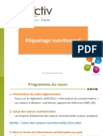 Etiquetage Nutritionnel