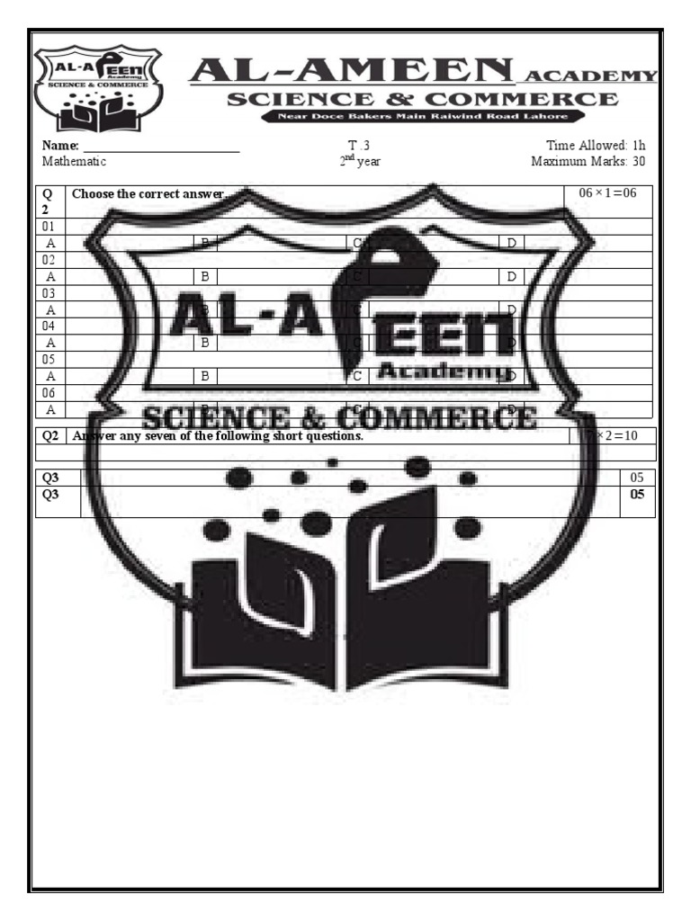 Math tests 2nd year 1 1 to 1 5 pdf