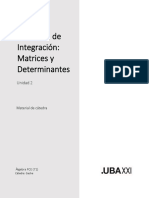 U2 - Ejercicios de Integración - Matrices y Determinantes - 2022 - 2C