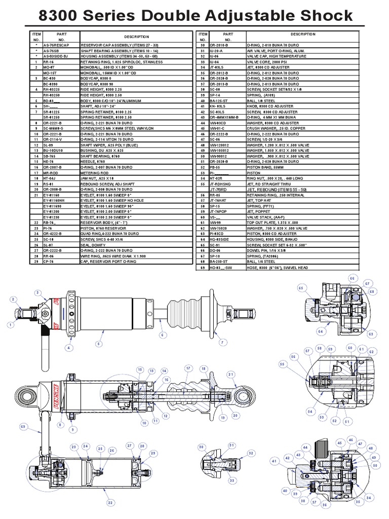 PS 8300RM Bom Drawing | PDF | Piston | Equipment