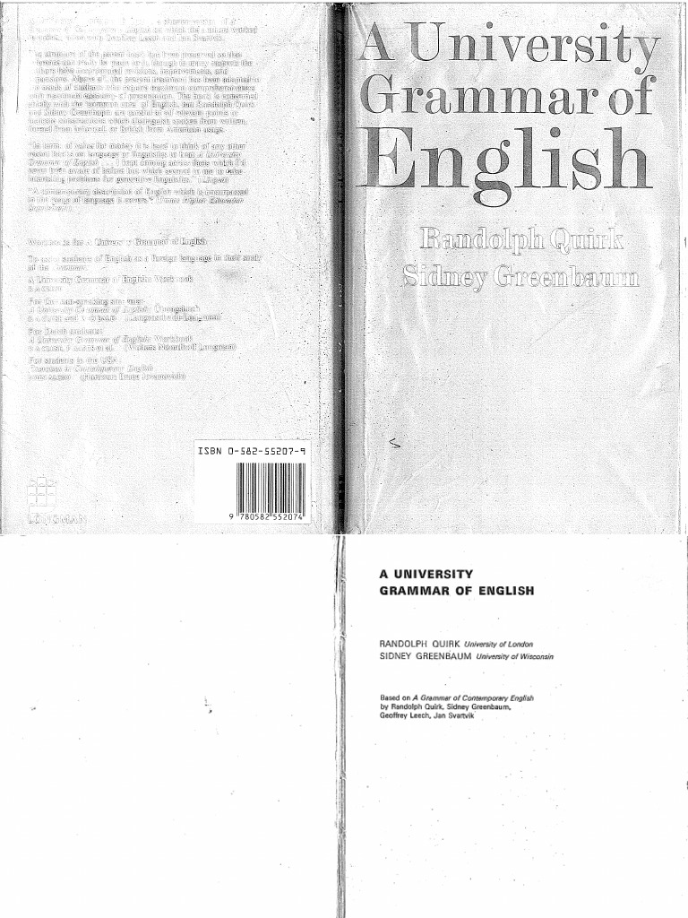 洋書 Quirk et al. A Comprehensive Grammar of the English Language - Wikipedia