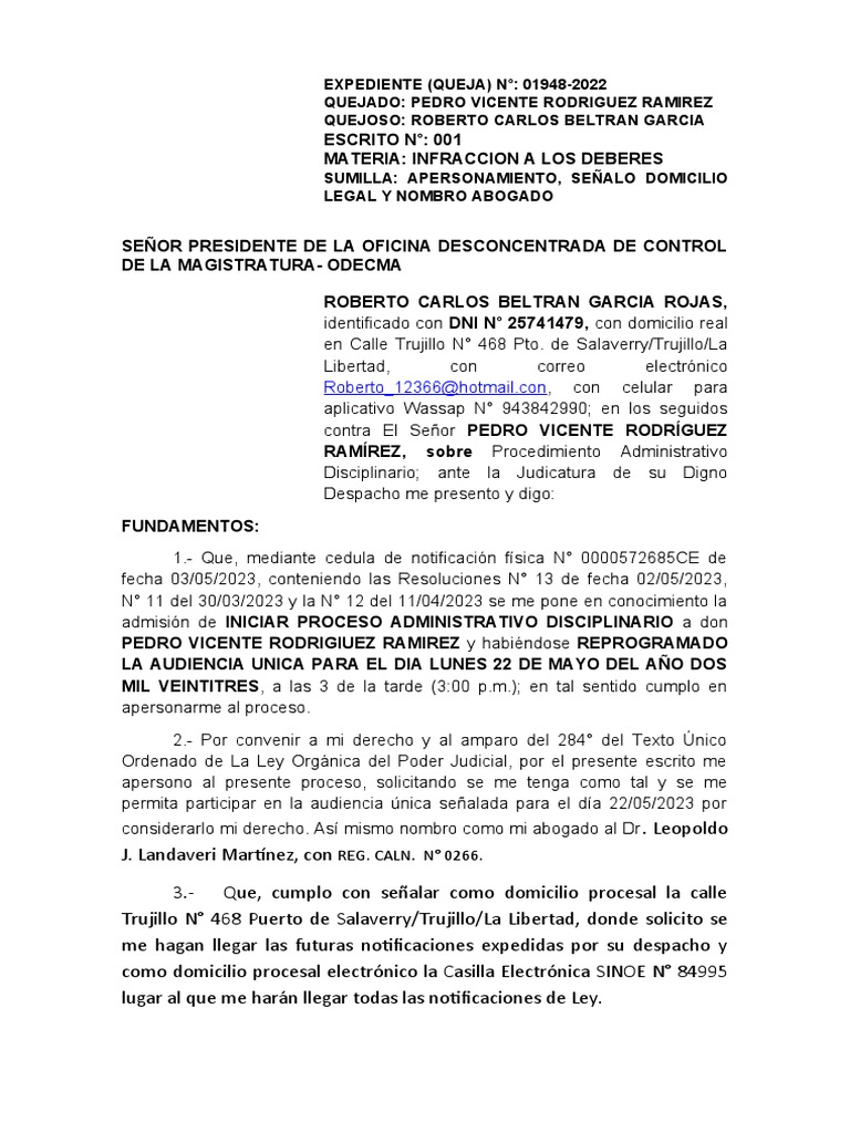 ampliacion-de-queja-a-la-odecma-pdf-demanda-judicial-judicaturas