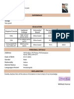 Resume - Mithlesh Kumar - Format7