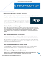 Emergency Shutdown Level Hierarchy & ESD Philosophy