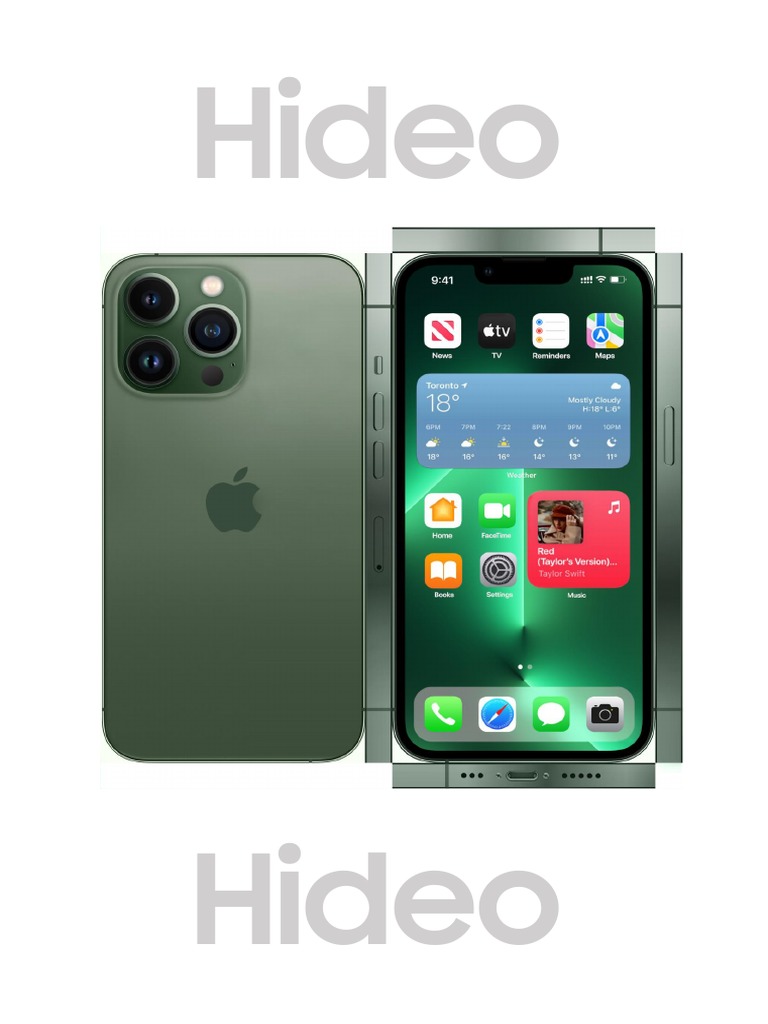 Iphone 13 Pro Alpine Green (Papercraft) | PDF