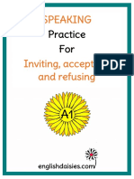 Speaking Practice For Inviting Accepting and Refusing