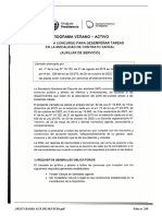 Llamado Laboral A Auxiliar de Servicio "Verano + Activo"