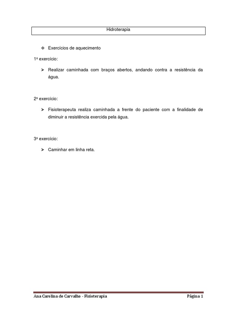 Hidroterapia apostila com exerc cios pdf joelho p 