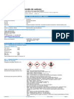 SDS Botella de Calibración Monóxido de Carbono I CO