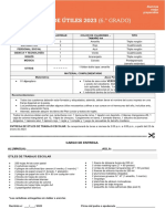 LISTA DE UTILES 2023 - 6 Grado 2023