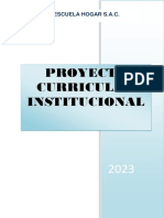 Proyecto Curricular Institucional Inicial 2023