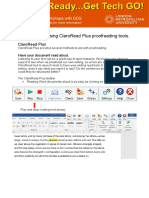 Factsheet 15 - Checking For Errors - Using ClaroRead Plus Proofreading Tools To Check For Spelling and Homophone Errors