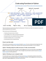 Python Functions and Scope