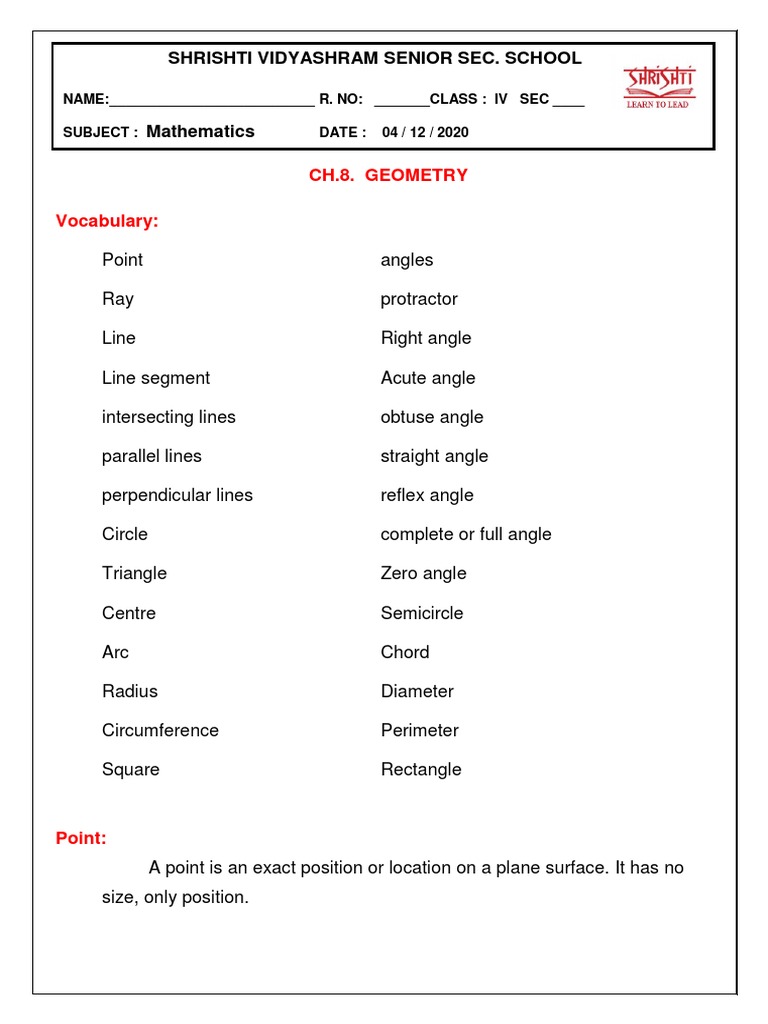 Ch 8 geometry introduction pdf angle line geometry 