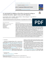 An Experimental Investigation of The Effects of Perspective-Taking On Emotional Discomfort, Cognitive Fusion and Self-Compassion