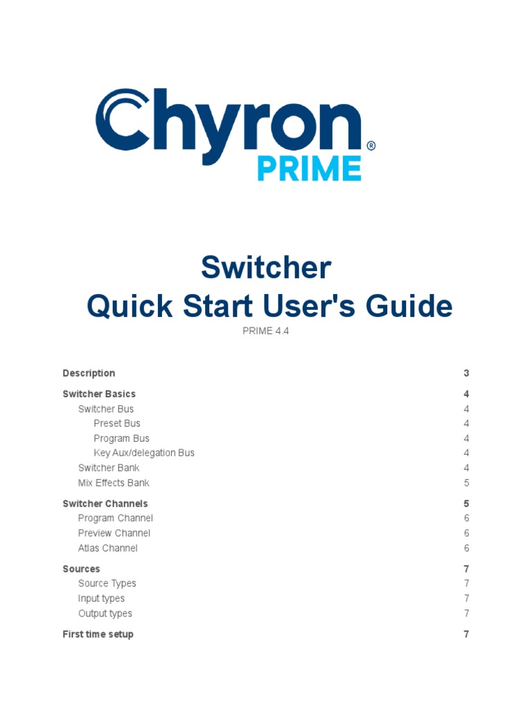 Switcher Quick Start Users Guide | PDF | Computing | Electronics