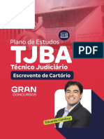 E Book Plano de Estudos TJ Ba Tecnico Judiciario Escrevente de Cartorio