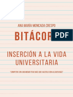 Bitácora - Ana María Moncada Crespo