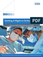 GIRFT Orthopaedics Follow Up Report February 2020