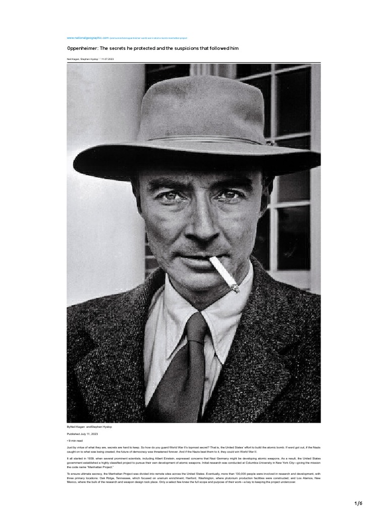 Oppenheimer the secrets he protected and the suspicions that followed