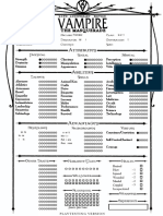 Vampire the Masquerade 20th Anniversary Edition Playtesting Sheet