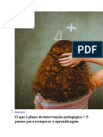 Formação Intervenção Pedagogica