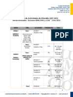 Calendario de Actividades Iii Pac 2022