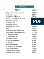 Lista de Precios de PDF Disponible