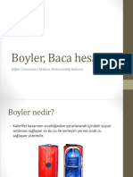 Boyler, Baca Hesabı. Niğde Üniversitesi Makine Mühendisliği Bölümü