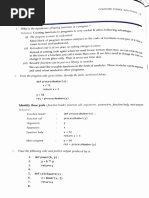 Python Function Questions