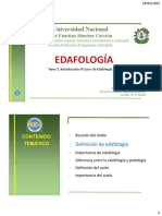 01 EDAFOLOGIA - Unjfsc 2022-II (Introduccion Edafo)