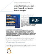 Permiso Temporal de Protección para Inmigrantes en Panamá