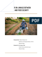 Linkage Between Agriculture and Food Security