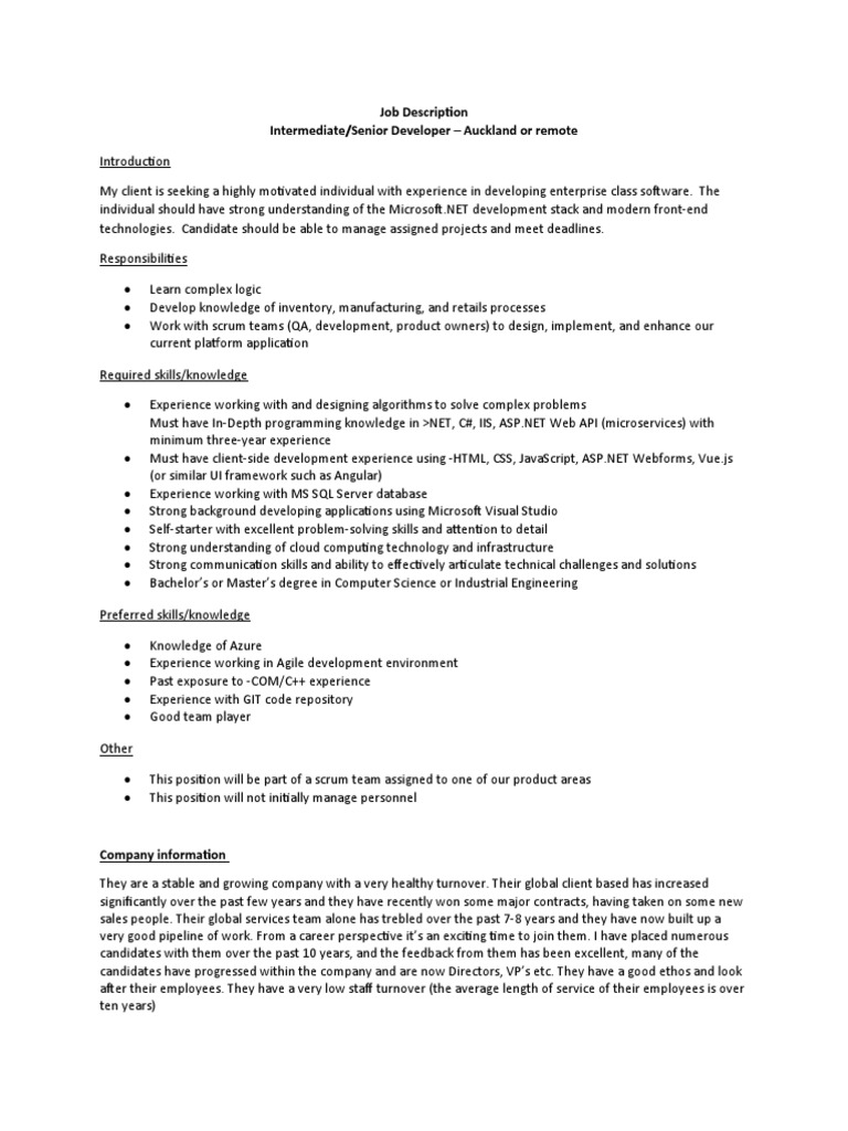 SENIOR SOFTWARE DEVELOPER SALARY NZ intelligence overview