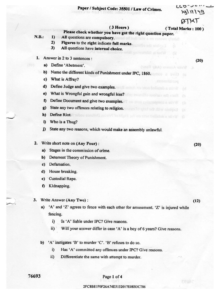 Law Of Crimes Pdf