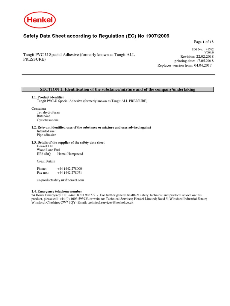 0900766b8001d978 Henkel SDS MSDS PDF Toxicity Personal Protective