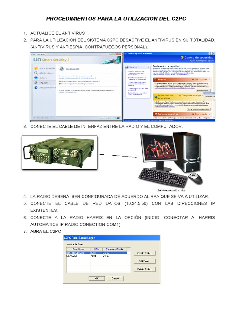 Procedimientos para La Utilizacion Del C2PC | PDF