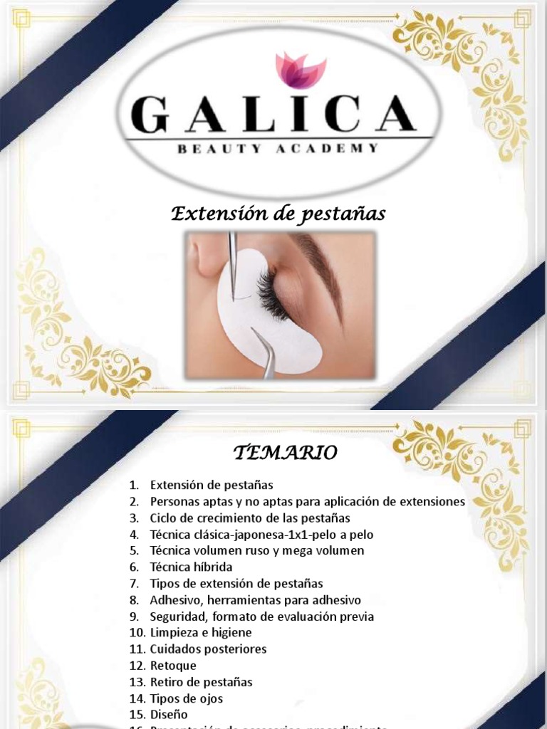 Teoría y Técnicas de Extensiones de Pestañas | PDF