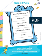 All About Me Activity Booklet