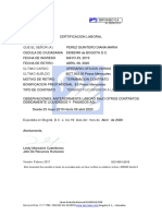 Certificado Laboral Serviaseo