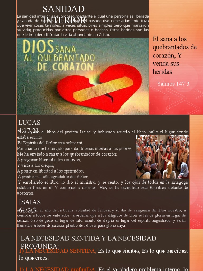 Sanidad Interior - Jesus Sana Tus Heridas | PDF | Alma | Violación