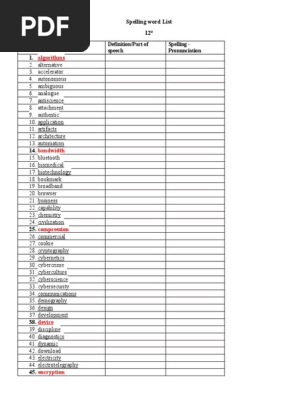 spelling word 23