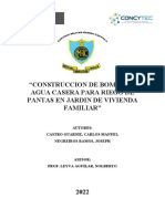 Proyecto Construccion de Bomba de Agua Casera para Riego de Plantas en Jardin de Vivienda