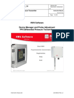 HW4 Software Device Manager and Probe Adjustment PF4 Differential Pressure Transmitter