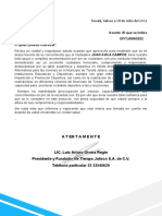 Carta Empresarial A Juan Avila Campos